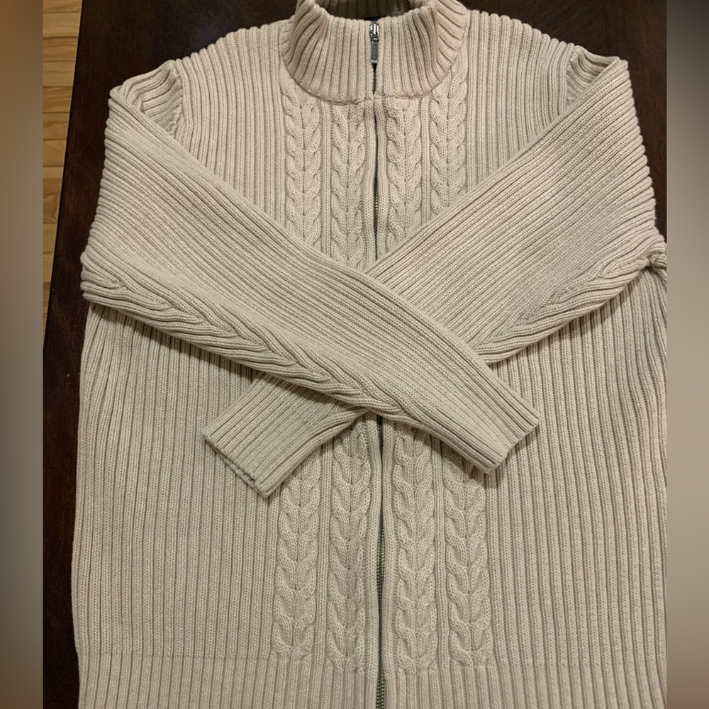 Lands End Cable Knit Sweater XL